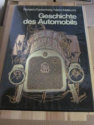 Image du vendeur pour Geschichte des Automobils mis en vente par Versandantiquariat Schfer