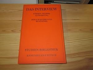 Seller image for Das Interview. Formen - Technik - Auswertung for sale by Versandantiquariat Schfer