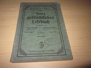 Bild des Verkufers fr Neues geschichtliches Lesebuch. 1. Teil zum Verkauf von Versandantiquariat Schfer