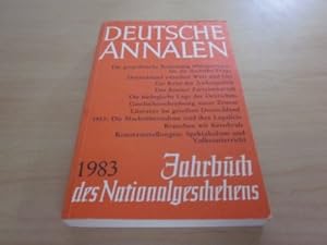 Imagen del vendedor de Deutsche Annalen 1983. Jahrbuch des Nationalgeschehens a la venta por Versandantiquariat Schfer