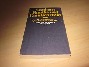 Bild des Verkufers fr Seminar: Familie und Familienrecht. Band 1 zum Verkauf von Versandantiquariat Schfer