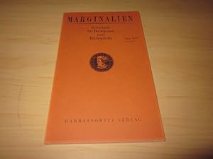 Marginalien. Zeitschrift für Buchkunst und Bibliophilie. 154. Heft (2, 1999)