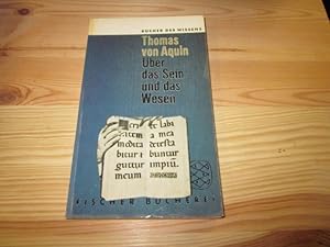 Image du vendeur pour ber das Sein und das Wesen. Deutsch - Lateinische Ausgabe mis en vente par Versandantiquariat Schfer