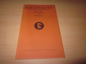 Bild des Verkufers fr Marginalien. Zeitschrift fr Buchkunst und Bibliophilie. 159. Heft (3, 2000) zum Verkauf von Versandantiquariat Schfer