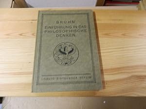 Bild des Verkufers fr Einfhrung in das philosophische Denken fr Anfnger und Alleinlernende zum Verkauf von Versandantiquariat Schfer