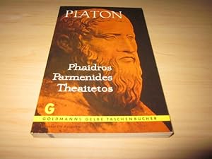 Immagine del venditore per Phaidros/Parmenides/Theaitetos venduto da Versandantiquariat Schfer