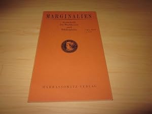 Seller image for Marginalien. Zeitschrift fr Buchkunst und Bibliophilie. 149. Heft (1, 1998) for sale by Versandantiquariat Schfer