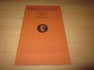 Marginalien. Zeitschrift für Buchkunst und Bibliophilie. 137. Heft (1, 1995)