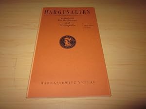 Bild des Verkufers fr Marginalien. Zeitschrift fr Buchkunst und Bibliophilie. 144. Heft (4, 1996) zum Verkauf von Versandantiquariat Schfer