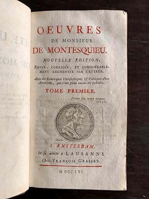 Oeuvres de Montesquieu. Nouvelle edition.