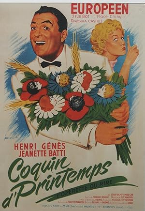 "COQUIN DE PRINTEMPS" Affiche originale entoilée / Opérette de Guy MAGENTA et Fernand BONIFAY / M...