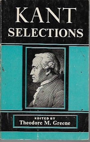 Seller image for Kant Selections (Modern Student's Library) for sale by Bookfeathers, LLC