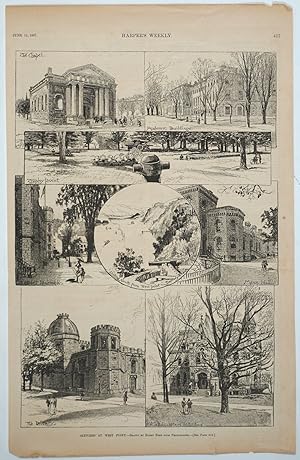Sketches at West Point. Drawn by Harry Fenn from Photographs