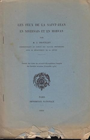 Imagen del vendedor de Les Feux de la Saint-Jean en Nivernais et en Morvan a la venta por PRISCA