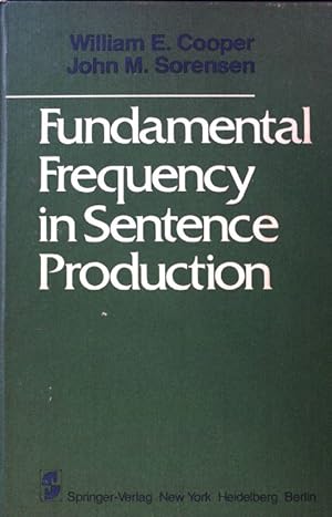 Bild des Verkufers fr Fundamental Frequency in Sentence Production; zum Verkauf von books4less (Versandantiquariat Petra Gros GmbH & Co. KG)