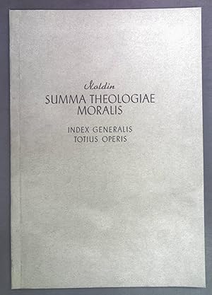 Imagen del vendedor de Summa theologiae moralis. Index generalis totius operis. a la venta por books4less (Versandantiquariat Petra Gros GmbH & Co. KG)