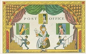 Seller image for 1938 Valentine Telegram Victorian Post Office Postcard for sale by Postcard Finder