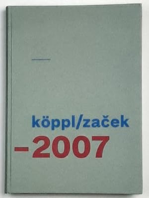 Image du vendeur pour kppl/zacek 1997-2007. mis en vente par BuchKunst-Usedom / Kunsthalle