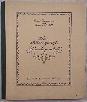 Bild des Verkufers fr Das stillvergngte Streichquartett. zum Verkauf von KULTur-Antiquariat