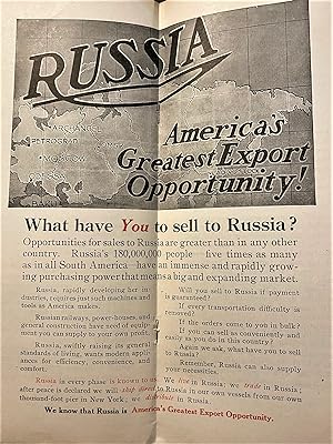 "Russia, America's Greatest Export Opportunity."