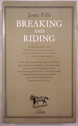 Immagine del venditore per Breaking and Riding. With seventy illustrations. Unabridged English text with a foreword by E. Schmit-Jensen. venduto da KULTur-Antiquariat