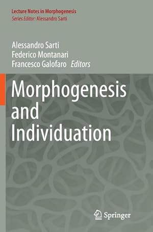 Imagen del vendedor de Morphogenesis and Individuation a la venta por AHA-BUCH GmbH