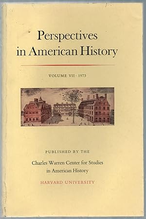 Imagen del vendedor de Perspectives in American History. Volume VII, 1973: Dislocation and Emigration: The Social Background of American Immigration a la venta por Between the Covers-Rare Books, Inc. ABAA