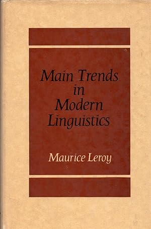 Immagine del venditore per Main Trends in Modern Linguistics venduto da Cider Creek Books