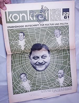 Konkret, 1961, Nov 20, No. 22 Unabhängige Zeitschrift Für Kulture und Politik
