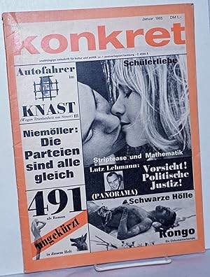 Konkret, 1965, Jan, No. 1 Unabhängige Zeitschrift Für Kulture und Politik