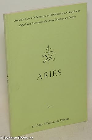 Aries. No 15. Association pour la Recherche et l'Information sur l'Esoterisme