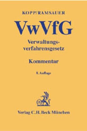 Bild des Verkufers fr Verwaltungsverfahrensgesetz : [Kommentar]. Fortgef. von Ulrich Ramsauer. zum Verkauf von Antiquariat Thomas Haker GmbH & Co. KG