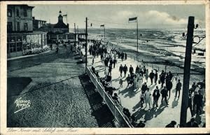 Bild des Verkufers fr Ansichtskarte / Postkarte Selenogradsk Ostseebad Cranz Ostpreuen, Hotel Schloss am Meer, Promenade zum Verkauf von akpool GmbH