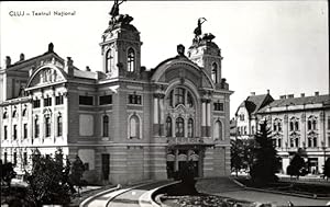 Bild des Verkufers fr Ansichtskarte / Postkarte Cluj Napoca Klausenburg Kolozsvar Rumnien, Nationaltheater zum Verkauf von akpool GmbH