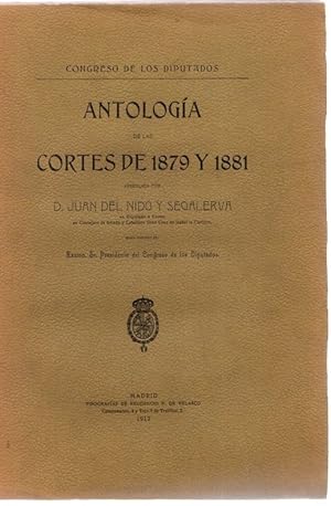 Imagen del vendedor de Antologa de las Cortes de 1879 y 1881 . a la venta por Librera Astarloa