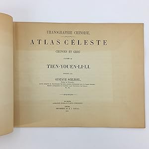 Uranographie Chinoise Atlas Celeste Chinois et Grec D'apres le Tien-Youen-Li-Li