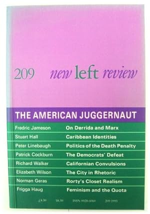 Seller image for New Left Review 209, January/February 1995: The American Juggernaut for sale by PsychoBabel & Skoob Books