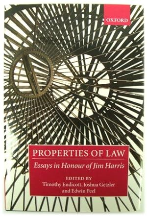 Seller image for Properties of Law: Essays in Honour of Jim Harris for sale by PsychoBabel & Skoob Books