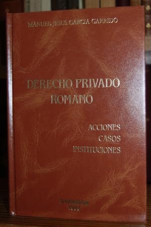 Immagine del venditore per DERECHO PRIVADO ROMANO. Acciones. Casos. Instituciones venduto da Fbula Libros (Librera Jimnez-Bravo)