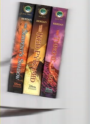 Bild des Verkufers fr The Red Pyramid (THE KANE CHRONICLES, 3 VOLUMES) The Throne of Fire; the Serpent's Shadow zum Verkauf von Mossback Books