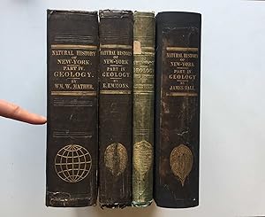 Geology of New York. 4 Volumes (= Natural History of New York). Complete geological part, with al...