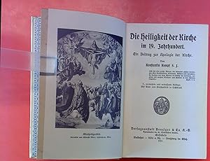 Bild des Verkufers fr Die Heiligkeit der Kirche im 19. Jahrhundert. Ein Beitrag zur Apologie der Kirche. zum Verkauf von biblion2