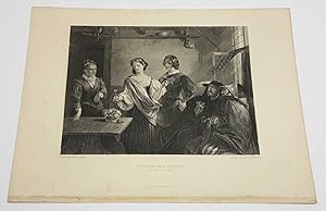 Florizel and Perdita, Winter's Tale 1873 Shakespeare Original Engraving