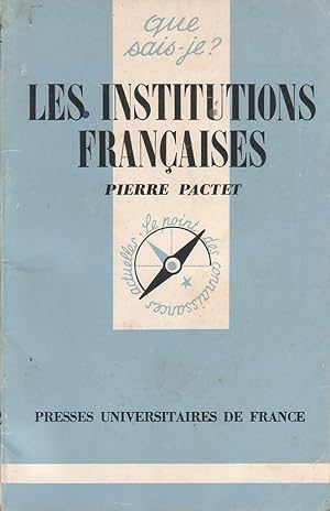 Seller image for Les institutions franaises. for sale by Librairie Et Ctera (et caetera) - Sophie Rosire