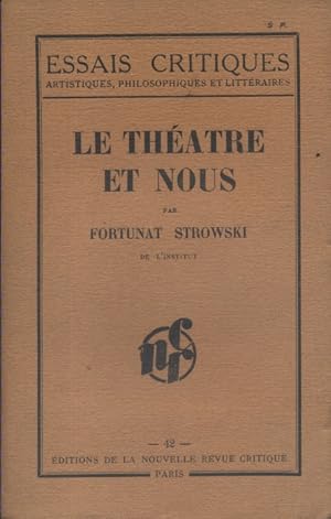 Seller image for Le thtre et nous. for sale by Librairie Et Ctera (et caetera) - Sophie Rosire