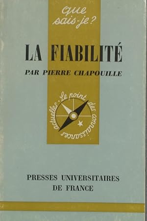 Image du vendeur pour La fiabilit. mis en vente par Librairie Et Ctera (et caetera) - Sophie Rosire