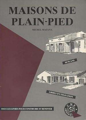 Imagen del vendedor de Maisons de plain-pied. Vers 1990. a la venta por Librairie Et Ctera (et caetera) - Sophie Rosire