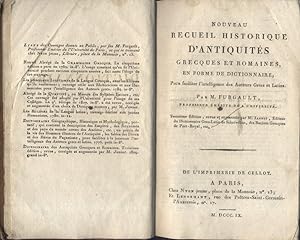 Nouveau recueil historique d'antiquités grecques et romaines en forme de dictionnaire.