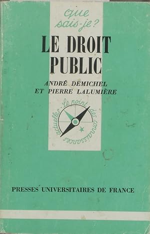 Le droit public.