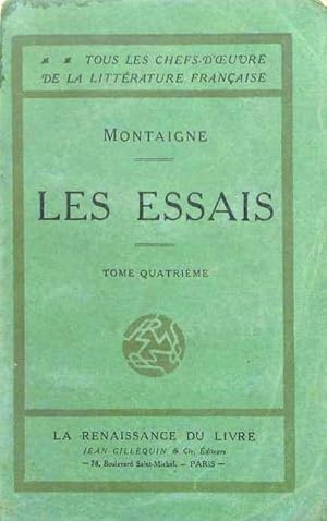 Essais. Tome quatrième seul. Vers 1930.